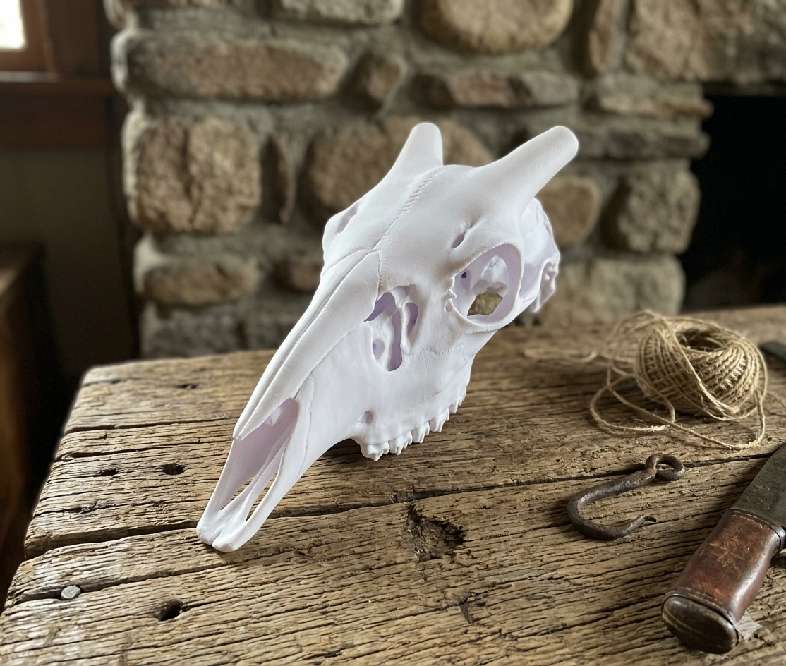 Layered Bone Co. 3D-Printed Oryx Euro skull