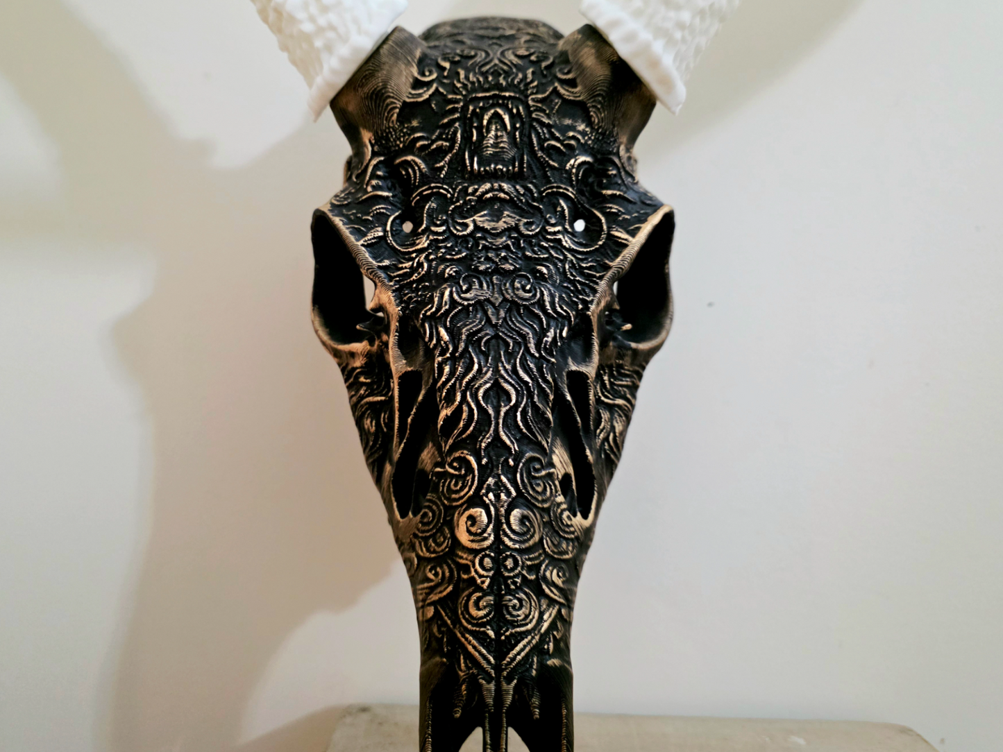 Layered Bone Co. 3D printed graphic Euro whitetail skull