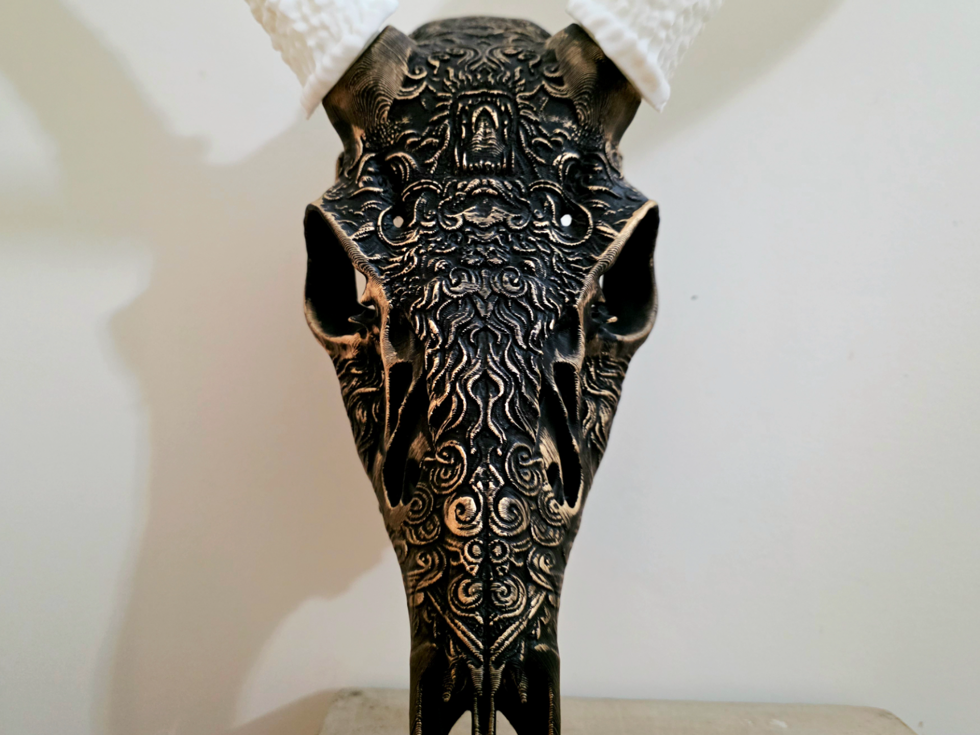 Layered Bone Co. 3D printed graphic Euro whitetail skull